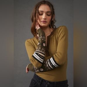 We the Free Mikah Layering Cuff Knit Top
